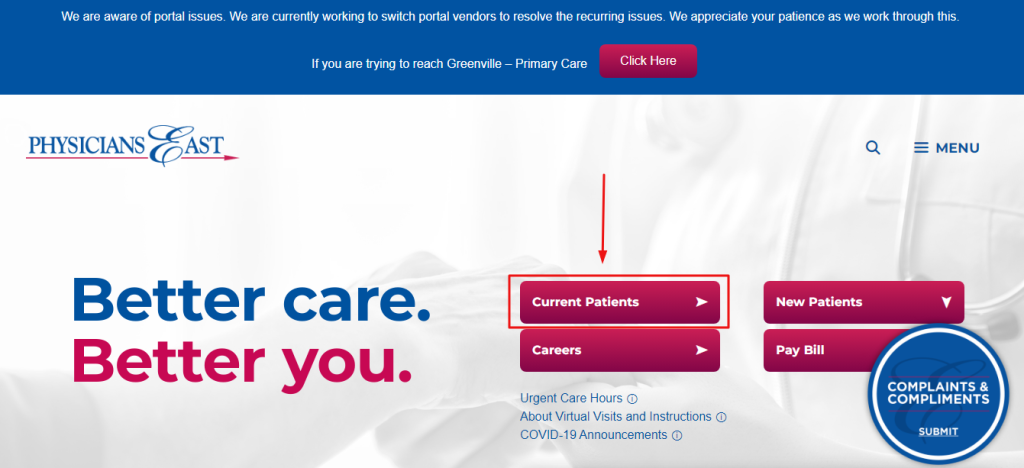 Physicians East Patient Portal